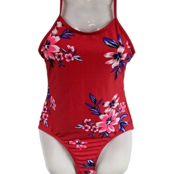 Old Navy Swim Old Navy Girls Floral One Piece Swimsuit Sz Large